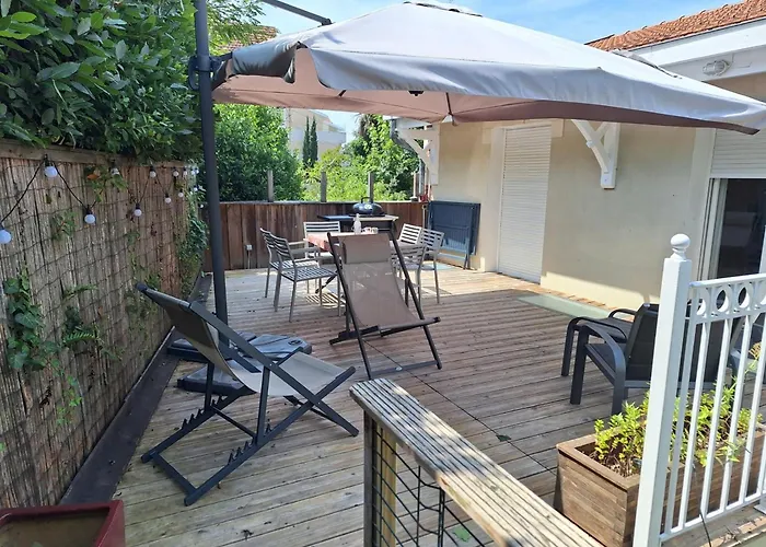Charmante Avec Terrasse Et Garage A Arcachon, Proche Centre Et Plages - Fr-1-474-61 Вілла *